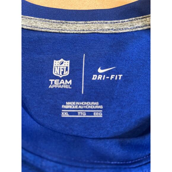 Nike New York Giants Blue Dri-FIT T-Shirt – NFL Fan Apparel- Size 2Xl - Picture 2 of 3